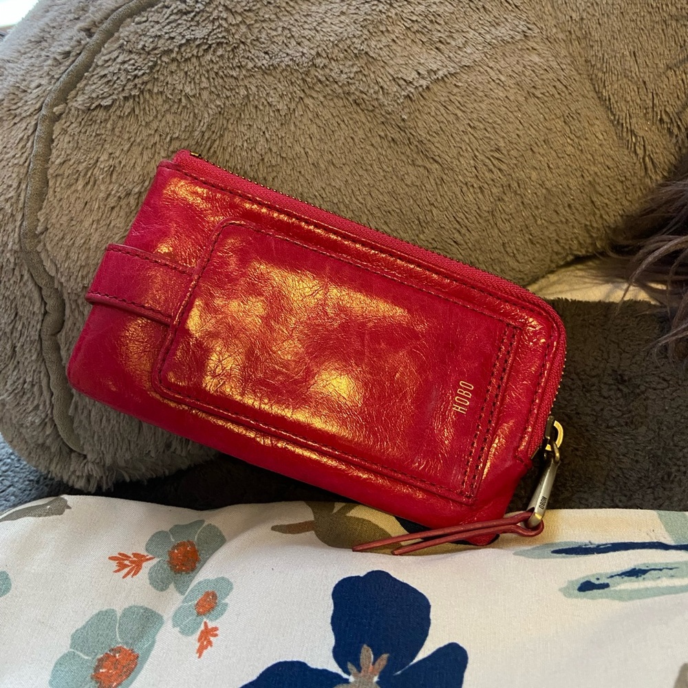 HOBO | pink leather wallet
